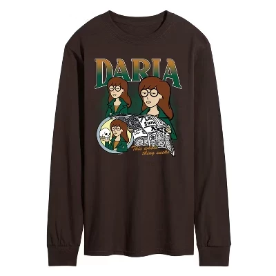 Мужской лонгслив Daria «Коллаж», коричневый