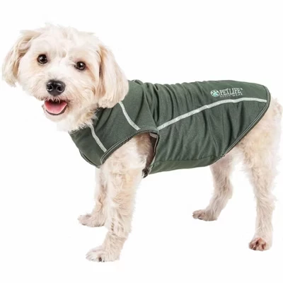 (R) Футболка Active 'Racerbark' с 4-полосной эластичной резинкой Active Dog Tank Top зеленого цвета