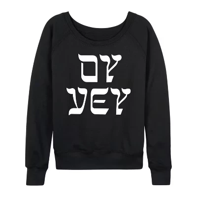 Женская легкая махровая рубашка Oy Vey с широким вырезом и длинным рукавом, черная с графическим рисунком