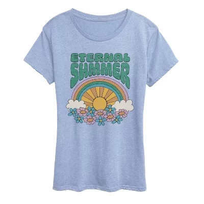 Женская футболка Instant Message Eternal Summer, синяя