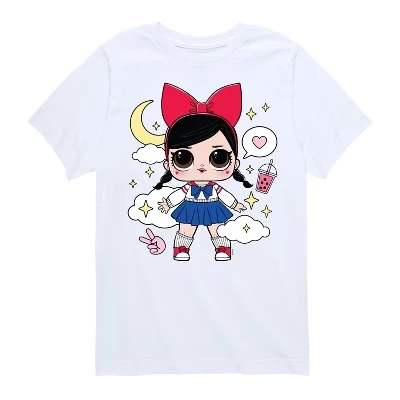 Сюрприз для мальчиков - LOL! - Футболка с коротким рукавом и рисунком Fanime Kawaii, белая
