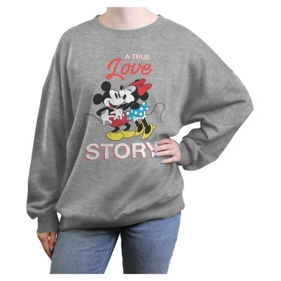 Женский свитшот Mickey & Friends, серый меланж