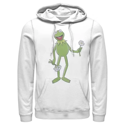 Мужская толстовка с капюшоном Flower Power Pull Over белого цвета
