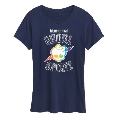 Женская футболка с коротким рукавом и рисунком Ghoul Spirit Rainbow
