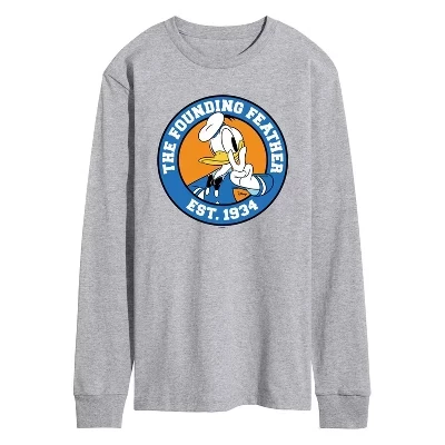 Мужская футболка с длинным рукавом и графическим рисунком The Founding Feather athletic heather