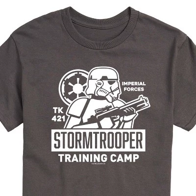 Men's -  - Storm Trooper Training Short Sleeve Graphic T-Shirt charcoal