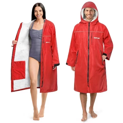Унисекс парка для переодевания Sun Cube Swim Parka, красная