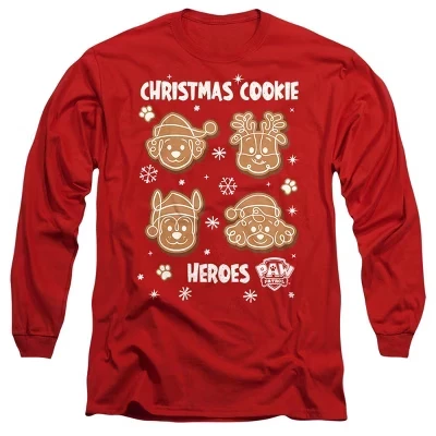 Мужской лонгслив Paw Patrol Christmas Cookie, красный