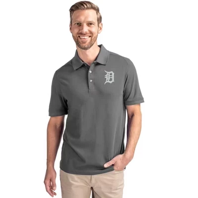 Мужское поло Cutter & Buck Detroit Tigers, серое