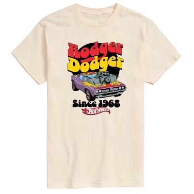 Мужская футболка с коротким рукавом и графическим рисунком Rodger Dodger 70-х годов кремового цвета.
