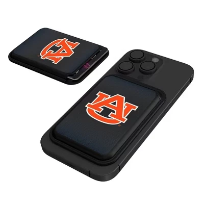 NCAA SEC Universities Льняной черный магнитный кошелек для кредитных карт auburn tigers