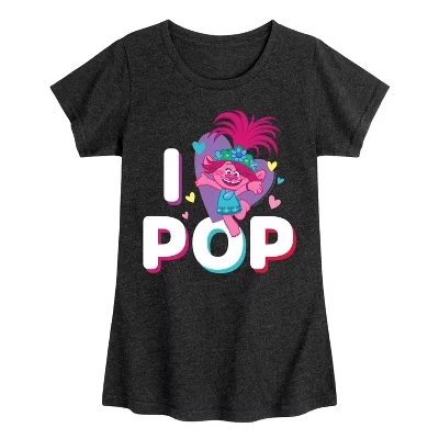 Приталенная футболка с коротким рукавом и рисунком I Love Pop Poppy