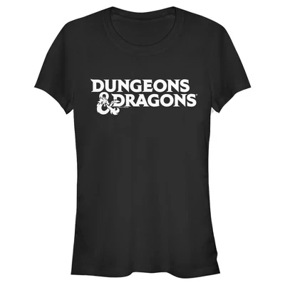 Женская футболка Dungeons & Dragons Classic Logo, черная
