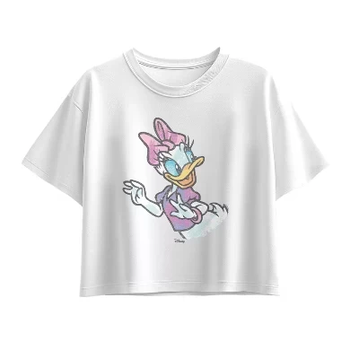 Футболка для девочек Disney Daisy Color Sketch, белая