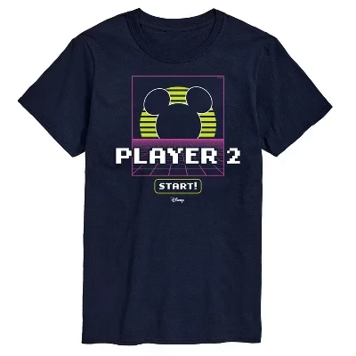 Мужская футболка с коротким рукавом Player 2 Start с графическим рисунком