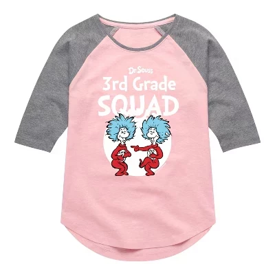 Футболка для девочек Dr. Seuss, 3 класс, розовая