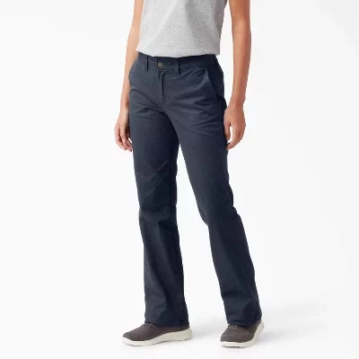 Женские брюки Dickies зауженные клёш, синие