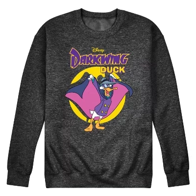 Мужская флисовая толстовка с логотипом Darkwing Duck и графическим рисунком heather charcoal