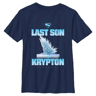 Футболка для мальчиков DC Comics Superman Криптон, синяя