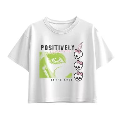 Детская футболка Monster High Positively Electrifying, белая