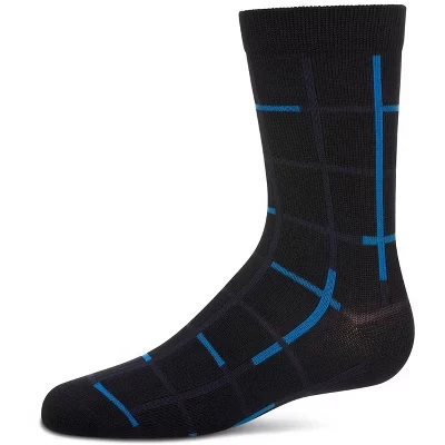 Носки Memoi Boys из плотного хлопка в клетку с оконным стеклом и мелким рисунком Crew Socks