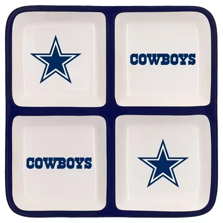 Поднос сервировочный NFL Dallas Cowboys на 4 секции