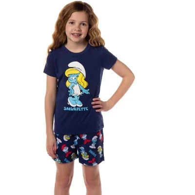 Пижамный комплект для девочек Intimo Smurfette, голубой