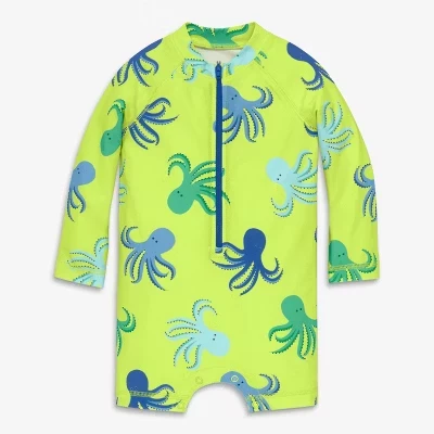 Защита от сыпи Baby One Piece в виде лаймового осьминога Ocean Pals
