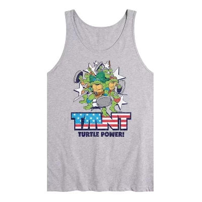Мужская майка Turtle Power Americana с графическим рисунком athletic heather