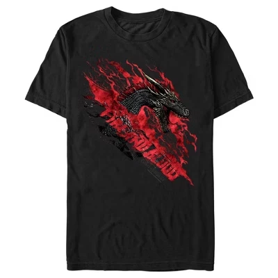 Мужская футболка Game of Thrones «Огонь и кровь», черная
