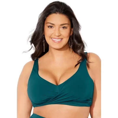 Женский топ бикини Swimsuits for All, средиземноморский