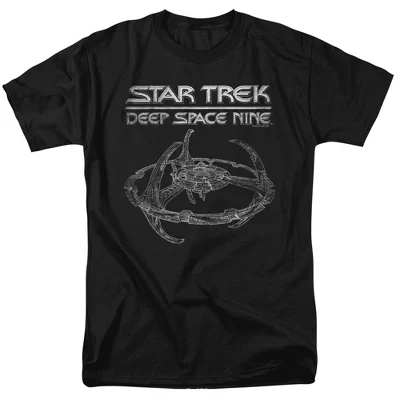 Футболка для взрослых Ds9 Station черная черный