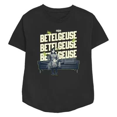 Женская футболка Beetlejuice Astrid, черная