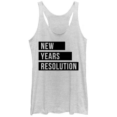 Женская майка с завышенной талией New Years Resolution Racerback