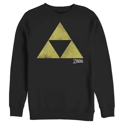 Мужской свитшот Nintendo Zelda Triforce, черный