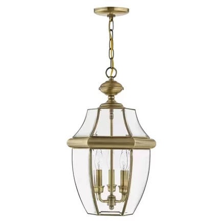 Подвесной светильник Livex Lighting Monterey, состаренная латунь
