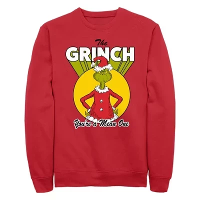 Мужской свитшот The Grinch «Ты злой», красный (3)