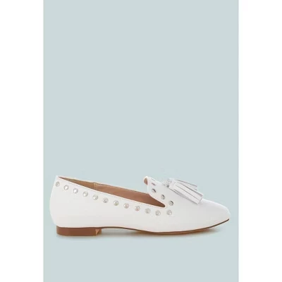 Женские лоферы Rag & Co. Philoha с кисточками, белые