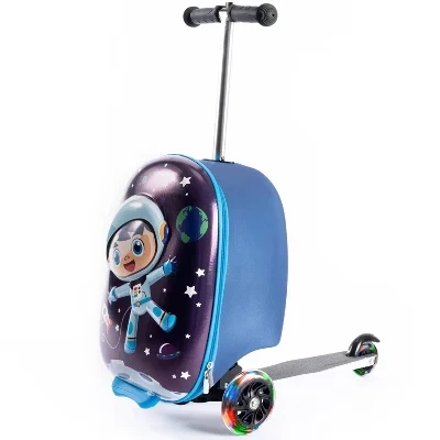 Детский жесткий чемодан KIDDIETOTES Scooter, spaceboy