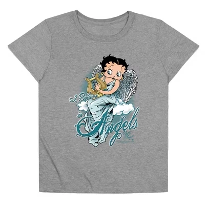 Женская свободная футболка из джерси I Believe In Angels Triblend Jersey athletic heather