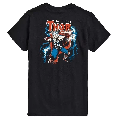 Мужская футболка Mighty Thor с коротким рукавом и графическим рисунком, черная
