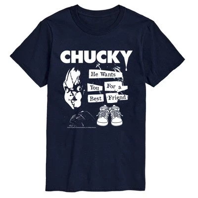 Мужская футболка Chucky Magazine, синяя