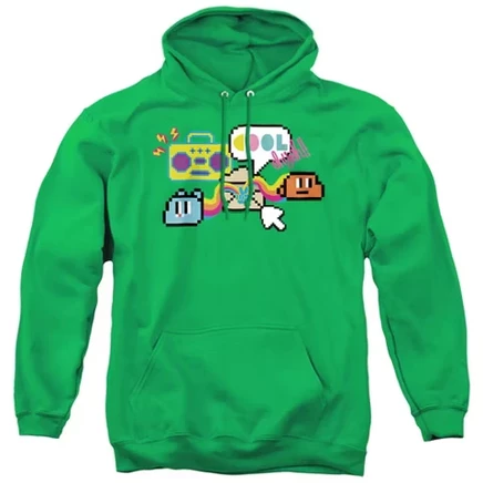 Унисекс худи The Amazing World of Gumball Cool Oh Yeah, ярко-зеленое