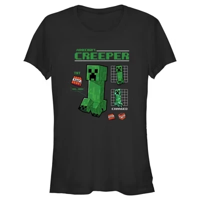 Женская футболка Creeper Graph Charged для юниоров черного цвета