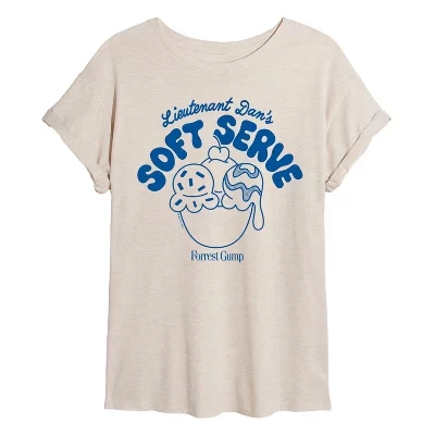 Женская - - лейтенант. Футболка Dan's Soft Serve с объемным рисунком birch
