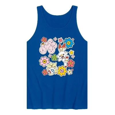 Мужская майка Pokemon Spring Stickers, синяя