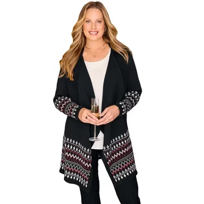 Каскадный кардиган Fair Isle