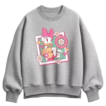 Женский свитшот Disney Daisy Frame, серый меланж