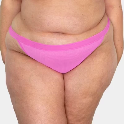 Женские трусики-бикини-стринги из прозрачной сетки большого размера Flirt