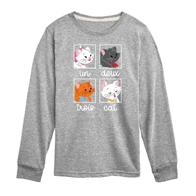 Футболка с рисунком Кошки и собаки с длинным рукавом athletic heather